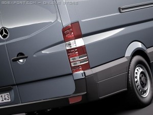 Mercedes-Benz Sprinter II Van Long 3D Model