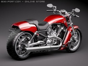 Harley Davidson V-ROD Muscle 3D Model