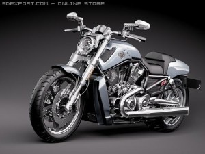 Harley Davidson V-ROD Muscle 3D Model