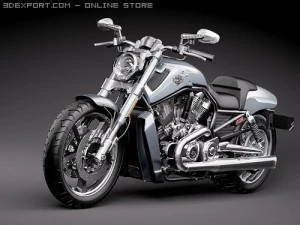 Harley Davidson V-ROD Muscle 3D Model