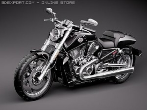 Harley Davidson V-ROD Muscle 3D Model