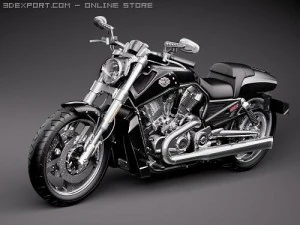 Harley Davidson V-ROD Muscle 3D Model