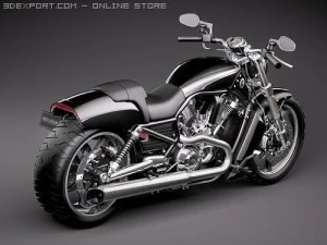 Harley Davidson V-ROD Muscle 3D Model