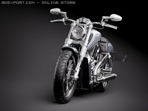 Harley Davidson V-ROD Muscle 3D Model