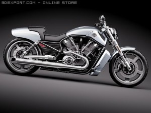 Harley Davidson V-ROD Muscle 3D Model