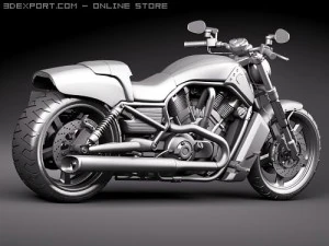 Harley Davidson V-ROD Muscle 3D Model