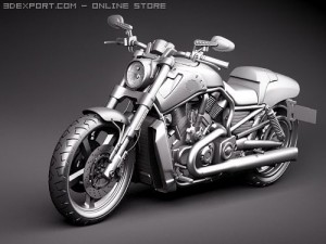 Harley Davidson V-ROD Muscle 3D Model