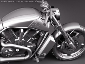 Harley Davidson V-ROD Muscle 3D Model