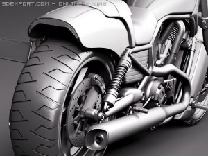 Harley Davidson V-ROD Muscle 3D Model