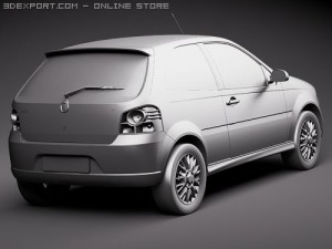 Fiat New Palio 2009 3D Модель