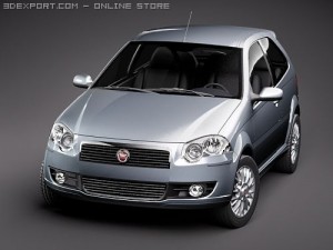 Fiat New Palio 2009 3D Модель