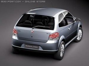 Fiat New Palio 2009 3D Модель