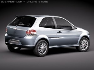 Fiat New Palio 2009 3D Модель