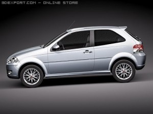 Fiat New Palio 2009 3D Модель