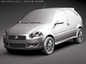 Fiat New Palio 2009 3D Модель