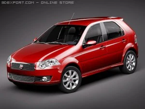 Fiat nuevo Palio 5 puertas 2009 Modelo 3D