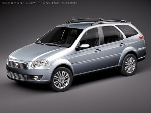 Fiat New Palio Weekend 2009 Modelo 3D