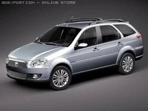 Fiat New Palio Weekend 2009 3D Model