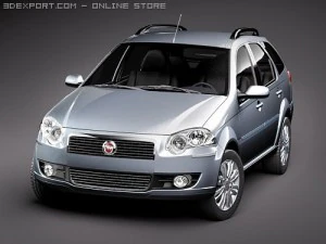 Fiat New Palio Weekend 2009 3D Model