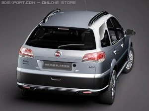 Fiat New Palio Weekend 2009 3D Model