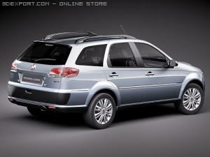 Fiat New Palio Weekend 2009 Modelo 3D