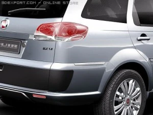 Fiat New Palio Weekend 2009 3D Model
