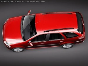 Fiat New Palio Weekend 2009 3D Model