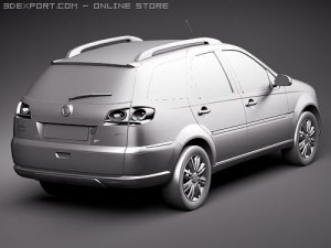 Fiat New Palio Weekend 2009 Modelo 3D