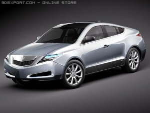 Acura ZDX 2010 3D Model