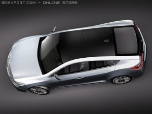 Acura ZDX 2010 3D Model
