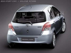 Toyota Yaris 2009 3D Model