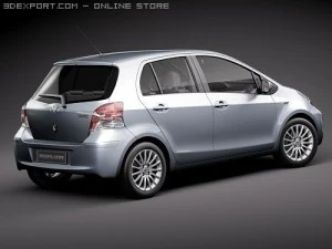 Toyota Yaris 2009 3D Model