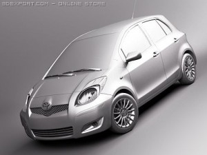 Toyota Yaris 2009 Modelo 3D