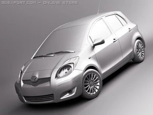 Toyota Yaris 2009 3D Model