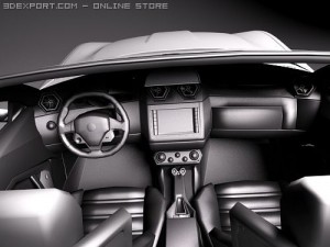 Ferrari California midpoly Sports cars 3D Модель