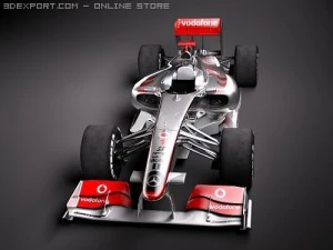 F1 Mclaren MP424 2009 3D Model