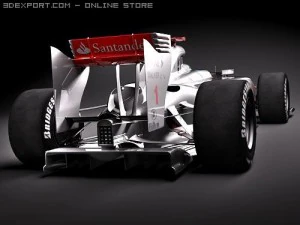 F1 Mclaren MP424 2009 3D Model