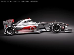 F1 Mclaren MP424 2009 3D Model