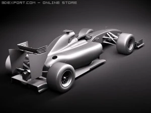 F1 Mclaren MP424 2009 3D Model