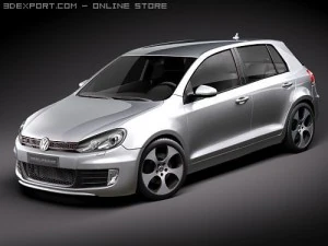 フォルクスワーゲン ゴルフ VI GTI 3Dモデル