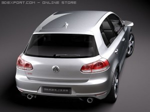 Volkswagen Golf VI GTI 3D Модель