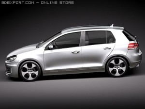 Volkswagen Golf VI GTI 3D Модель