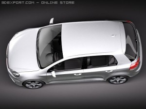 Volkswagen Golf VI GTI 3D Модель