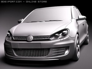 Volkswagen Golf VI GTI 3D Модель