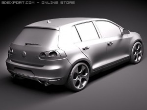 Volkswagen Golf VI GTI 3D Модель
