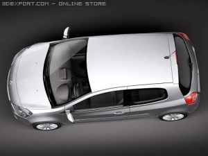 Renault Clio 3-door Automobile 2010 3D Model