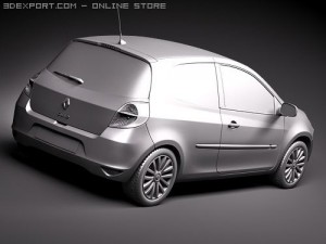 Renault Clio 3-door Automobile 2010 3D Model