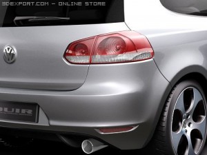 Volkswagen Golf VI GTI 3-door 3D Model