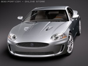 Jaguar XKR 2010 Sports Car 3D Model