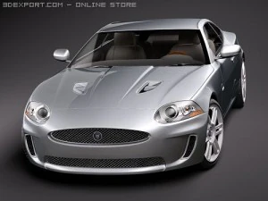Jaguar XKR 2010 Sports Car 3D Model